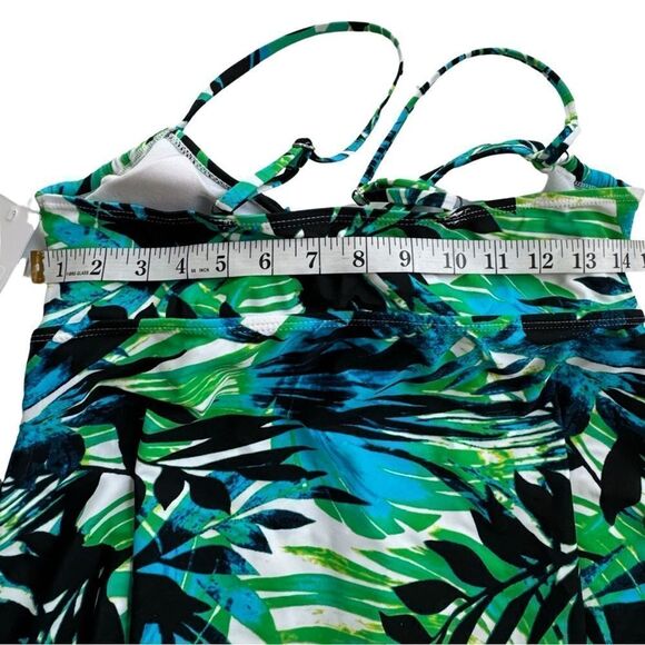 My Swim Body Women’s Classic Jungle Leaf Tankini Swim Top Size Small/10 NWT - Picture 10 of 11